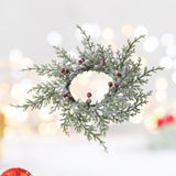 Maxbell Christmas Candle Garland Realistic Home Decor for Bedroom Window Living Room