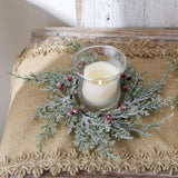 Maxbell Christmas Candle Garland Realistic Home Decor for Bedroom Window Living Room