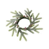 Maxbell Christmas Candle Ring Wreath Xmas Candle Holder Wreath for Tree Wedding Home