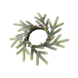 Maxbell Christmas Candle Ring Wreath Xmas Candle Holder Wreath for Tree Wedding Home