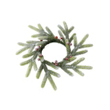 Maxbell Christmas Candle Ring Wreath Xmas Candle Holder Wreath for Tree Wedding Home