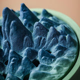 Maxbell Ceramic Censer Reading Room Desk Party Office Mountain Incense Burner Holder Green