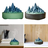 Maxbell Ceramic Censer Reading Room Desk Party Office Mountain Incense Burner Holder Green