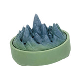 Maxbell Ceramic Censer Reading Room Desk Party Office Mountain Incense Burner Holder Green