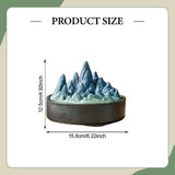 Maxbell Ceramic Censer Reading Room Desk Party Office Mountain Incense Burner Holder Black