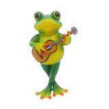 Maxbell Frog Figurine Creative Accessories Cute Decor for Living Room Dashboard Lawn Guitar
