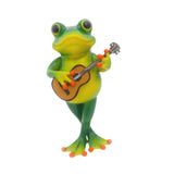 Maxbell Frog Figurine Creative Accessories Cute Decor for Living Room Dashboard Lawn Guitar