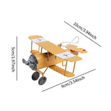 Maxbell Small Biplane Plane Model Mini Vintage Airplane Model for Birthday Christmas