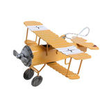 Maxbell Small Biplane Plane Model Mini Vintage Airplane Model for Birthday Christmas
