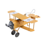 Maxbell Small Biplane Plane Model Mini Vintage Airplane Model for Birthday Christmas