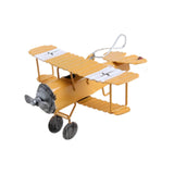 Maxbell Small Biplane Plane Model Mini Vintage Airplane Model for Birthday Christmas