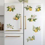 Maxbell Lemon Leaf Wall Stickers Ornament Wallpaper for Office School Restroom