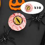 Maxbell 10 Pieces Halloween Eyeballs Photo Prop Realistic Decor Accessory Simulation