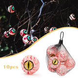 Maxbell 10 Pieces Halloween Eyeballs Photo Prop Realistic Decor Accessory Simulation