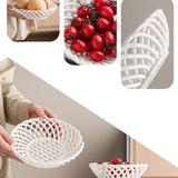 Maxbell Ceramic Fruit Bowl Desktop Woven Serving Platter for Home Wedding Graduation 15.5cmx15.5cmx5.8cm