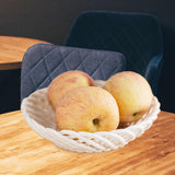 Maxbell Ceramic Fruit Bowl Desktop Woven Serving Platter for Home Wedding Graduation 15.5cmx15.5cmx5.8cm