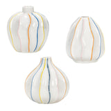 Maxbell White Ceramic Jug Vase Decorative Plant Vase for Fireplace Living Room Table oval