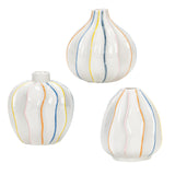 Maxbell White Ceramic Jug Vase Decorative Plant Vase for Fireplace Living Room Table oval