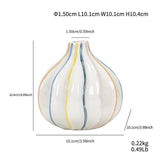 Maxbell White Ceramic Jug Vase Decorative Plant Vase for Fireplace Living Room Table pointed mouth