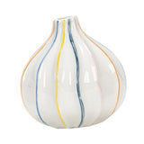 Maxbell White Ceramic Jug Vase Decorative Plant Vase for Fireplace Living Room Table pointed mouth