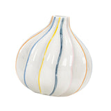 Maxbell White Ceramic Jug Vase Decorative Plant Vase for Fireplace Living Room Table pointed mouth