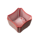 Maxbell Ceramic Tea Cup with Tea Pet Miniature Figurine for Living Room Office Decor 110ml
