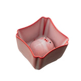 Maxbell Ceramic Tea Cup with Tea Pet Miniature Figurine for Living Room Office Decor 110ml