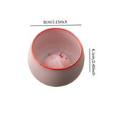 Maxbell Ceramic Tea Cup with Tea Pet Miniature Figurine for Living Room Office Decor 170ml