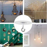 Maxbell 12Pcs Sticky Ceiling Hooks Wall Mount Hangers for Planters Bags Bird Feeders