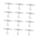 Maxbell 12Pcs Sticky Ceiling Hooks Wall Mount Hangers for Planters Bags Bird Feeders