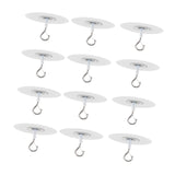 Maxbell 12Pcs Sticky Ceiling Hooks Wall Mount Hangers for Planters Bags Bird Feeders