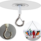 Maxbell 12Pcs Sticky Ceiling Hooks Wall Mount Hangers for Planters Bags Bird Feeders