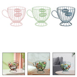 Maxbell Coffee Capsule Organizer Storage Basket Display Home Decor Coffee Pod Holder Pink