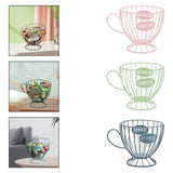 Maxbell Coffee Capsule Organizer Storage Basket Display Home Decor Coffee Pod Holder Pink