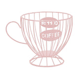 Maxbell Coffee Capsule Organizer Storage Basket Display Home Decor Coffee Pod Holder Pink