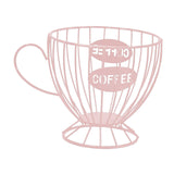 Maxbell Coffee Capsule Organizer Storage Basket Display Home Decor Coffee Pod Holder Pink