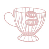 Maxbell Coffee Capsule Organizer Storage Basket Display Home Decor Coffee Pod Holder Pink