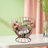 Maxbell Coffee Capsule Organizer Storage Basket Display Home Decor Coffee Pod Holder Pink
