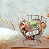 Maxbell Coffee Capsule Organizer Storage Basket Display Home Decor Coffee Pod Holder Pink