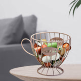 Maxbell Coffee Capsule Organizer Storage Basket Display Home Decor Coffee Pod Holder Pink