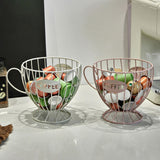 Maxbell Coffee Capsule Organizer Storage Basket Display Home Decor Coffee Pod Holder Pink