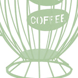 Maxbell Coffee Capsule Organizer Storage Basket Display Home Decor Coffee Pod Holder Green