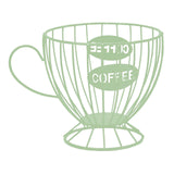 Maxbell Coffee Capsule Organizer Storage Basket Display Home Decor Coffee Pod Holder Green
