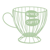 Maxbell Coffee Capsule Organizer Storage Basket Display Home Decor Coffee Pod Holder Green
