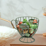 Maxbell Coffee Capsule Organizer Storage Basket Display Home Decor Coffee Pod Holder Green