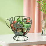 Maxbell Coffee Capsule Organizer Storage Basket Display Home Decor Coffee Pod Holder Green