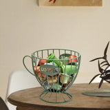 Maxbell Coffee Capsule Organizer Storage Basket Display Home Decor Coffee Pod Holder Green