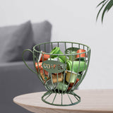 Maxbell Coffee Capsule Organizer Storage Basket Display Home Decor Coffee Pod Holder Green