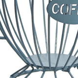 Maxbell Coffee Capsule Organizer Storage Basket Display Home Decor Coffee Pod Holder Blue