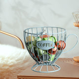 Maxbell Coffee Capsule Organizer Storage Basket Display Home Decor Coffee Pod Holder Blue
